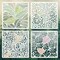 4 PCS Wall Stencils for Painting, 8x8 Inch Reusable Leaf Pattern Stencils for Crafts, Furniture, Canvas and Home Wall Decor DIY Art Projects Templates